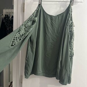 Charlotte Russe Forest Green Top